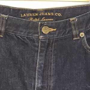Lauren Jeans Co Ralph Lauren Women's Capri Jeans Classic Dark Wash Size 8